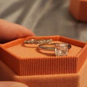 Stunning Silver Ring Set